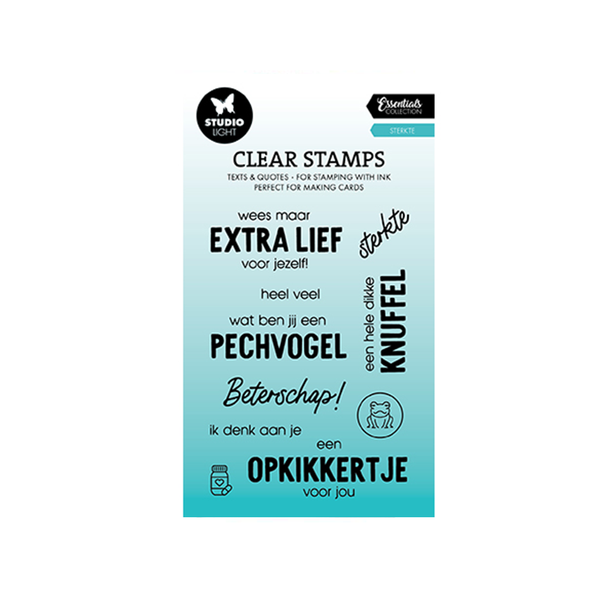 SL-ES-STAMP640. Studio light. Clear stamp sterkte Essentials. jej hobby