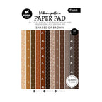 VPPP451 Vellum Patern shades of Brown paper pad