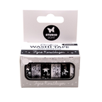 SL-ES-WASH26, Washi tape, Christmas Silver ,Fijne feestdagen, jej hobby