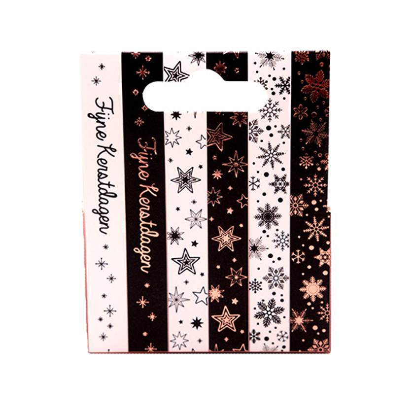WASH27 Christmas rose gold Fijne feestdagen