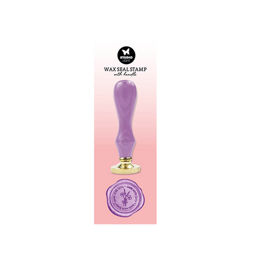 Studio Light Wax Stamp Purple Made with love