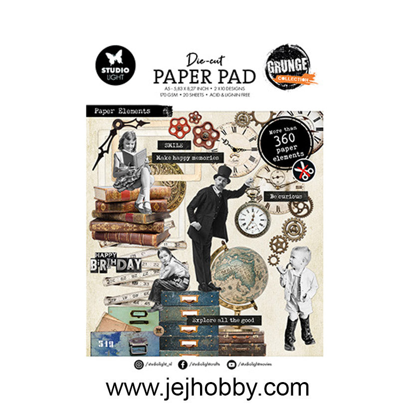 SL-GR-DCPP312, Paper Elements, Grunge Collection, studio light, jej hobby