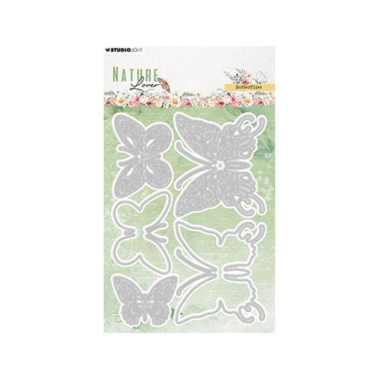 SL-NL-CD769 Studio-Light Cutting dies. Butterflies Nature Lover. jej-hobby