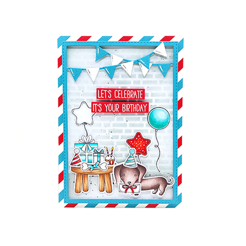 CD820 Party cardshape
