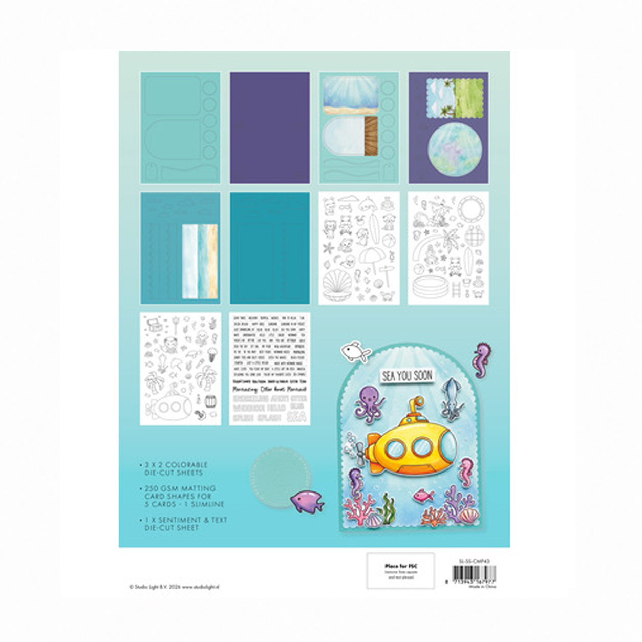 Studio Light Sweet Stories Card Making Paper Pad Summer (SL-SS-CMP43) 