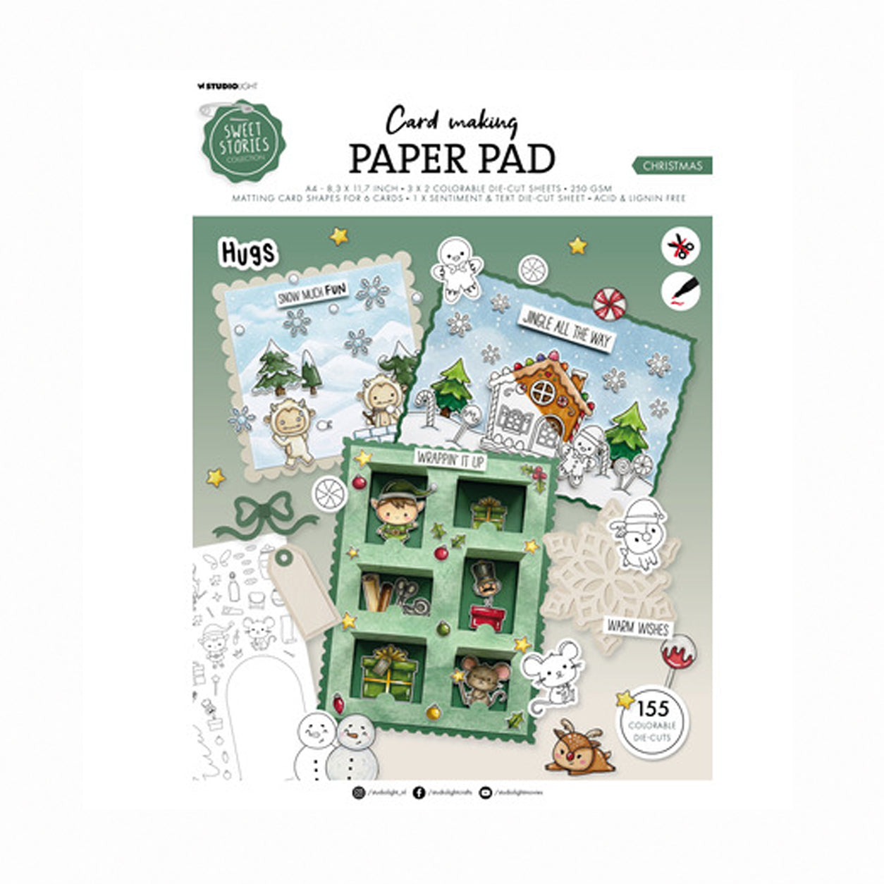 Studio Light Sweet Stories Card Making Paper Pad (SL-SS-CMP44) 