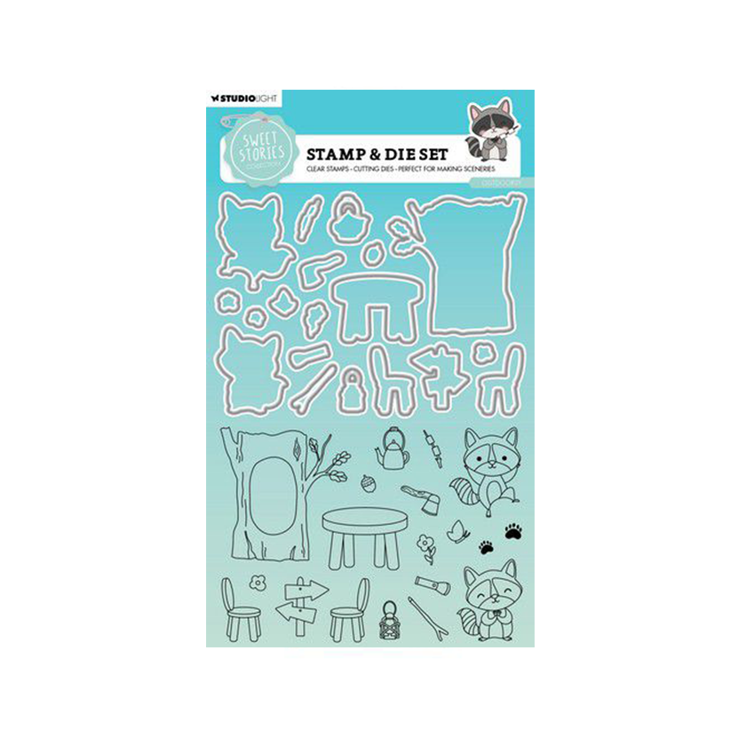 Studio Light Stamp & Cutting Die Sweet Stories Outdoorsy