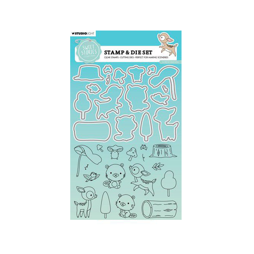Studio Light Stamp & Cutting Die Sweet Stories Forest friends