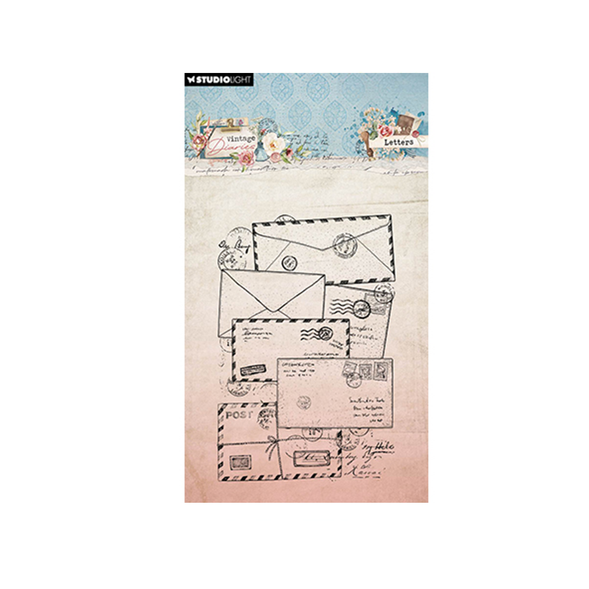 SL-VD-STAMP653. Clear Stamps Letters Vintage Diaries. jej hobby