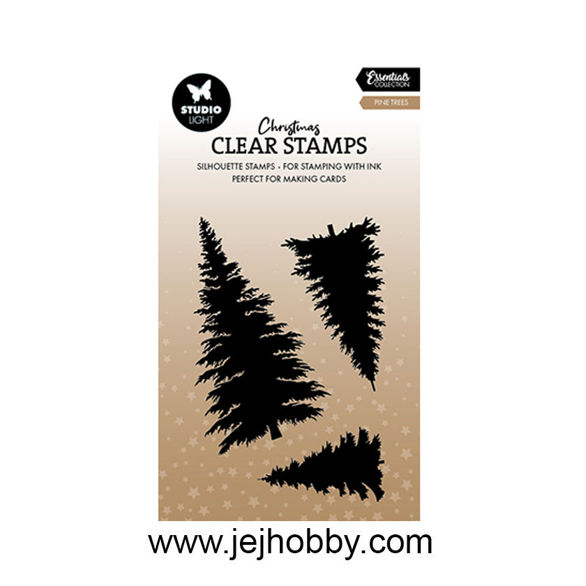 STAMP853, pinetrees, clear stamp, studio light, jej hobby