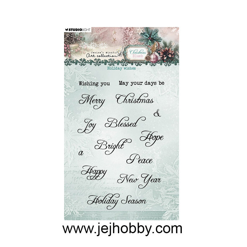STAMP883, Holiday wishes, stempel, JMA, Studio light, Jej hobby
