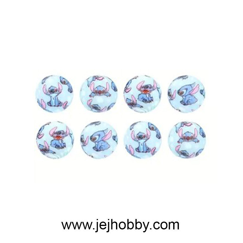 Siliconen kraal, rond, stitch, jej hobby