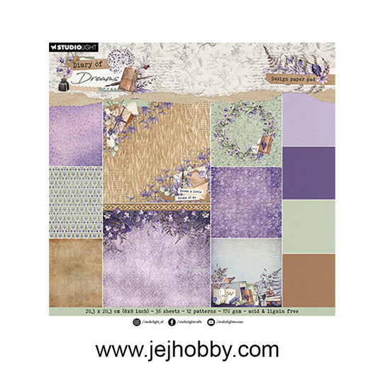 DPP295 Paper Pad Background Diary of Dreams