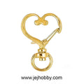 Sleutelhanger, hart goud, jej hobby