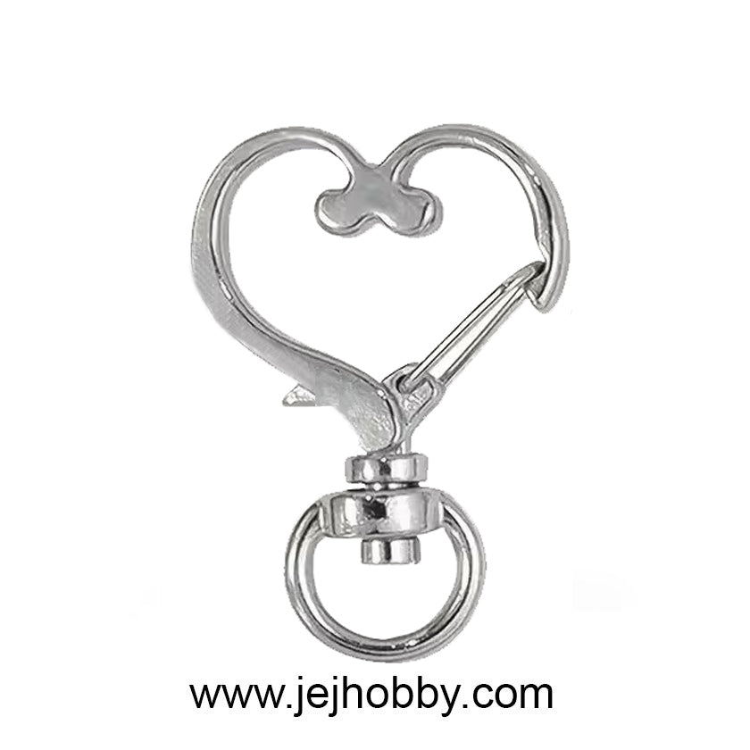 Sleutelhanger, hart zilver, jej hobby