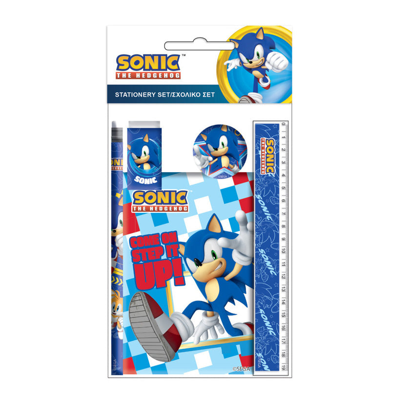 Sonic stationery set feature. jej hobby