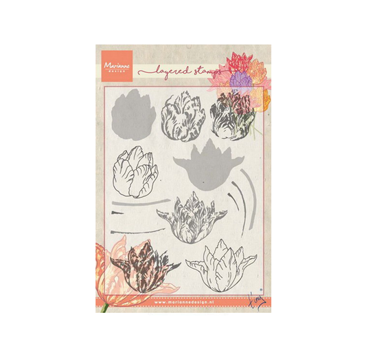 Clear stamps Marianne design Tiny's tulip