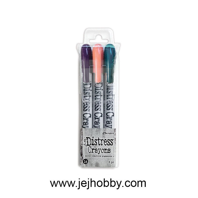 TDBK82293 Distress Crayons, set 14, ranger, jej hobby