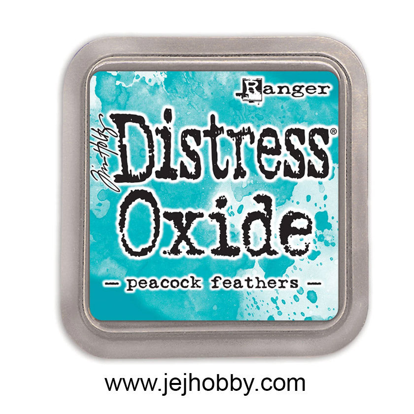TDO56102, distress oxide, peacock feathers, ranger, jej hobby 