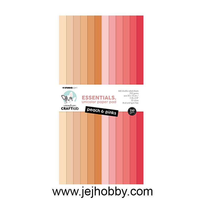 UPP292, Paper Pad, peach pinks, studio light, jej hobby