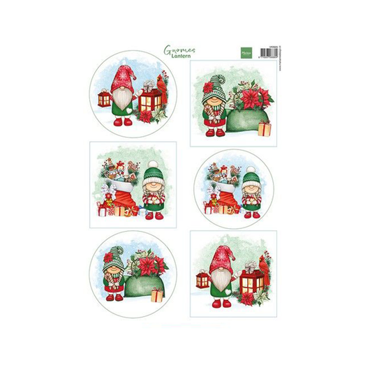 Marianne Design Decoupage Gnomes - Lantaarns