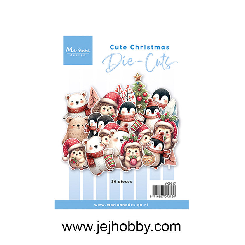 VK9617, Cute Christmas, Marianne Design, jej hobby