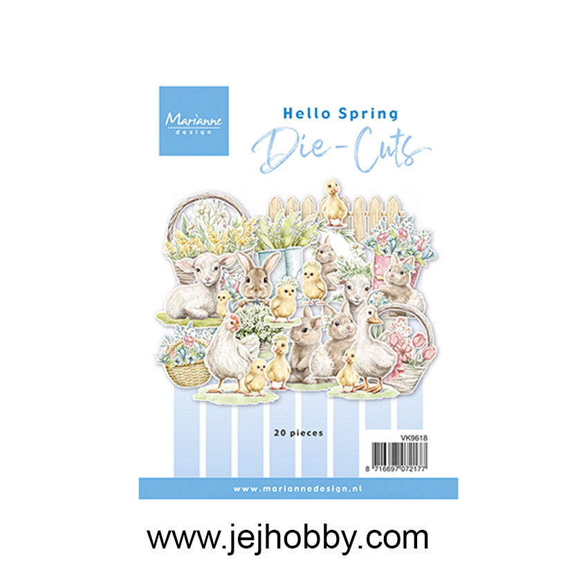 VK9618, Hello Spring, Marianne Design, jej hobby