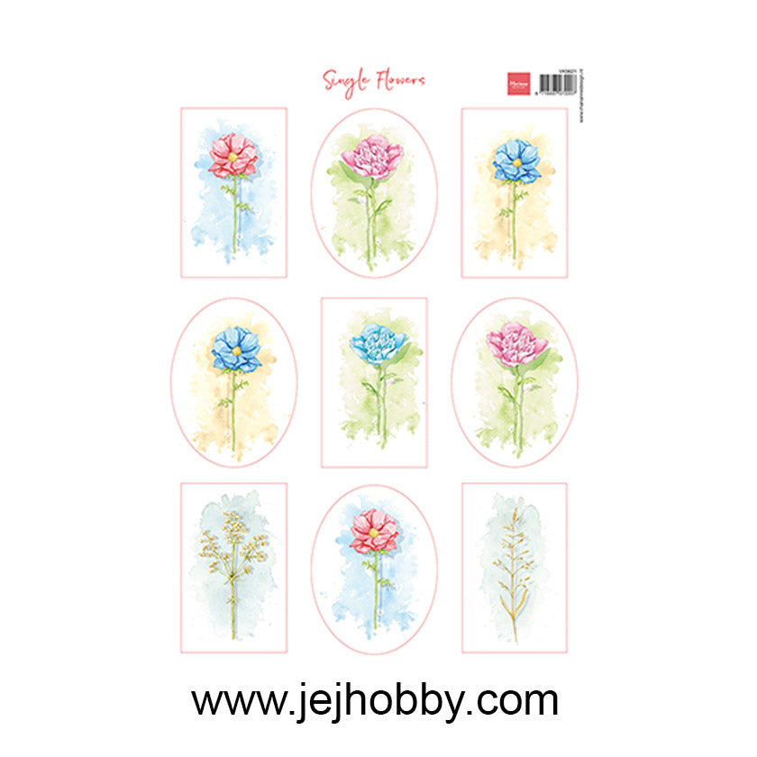 VK9621 Single Flowers, Marianne design, jej hobby