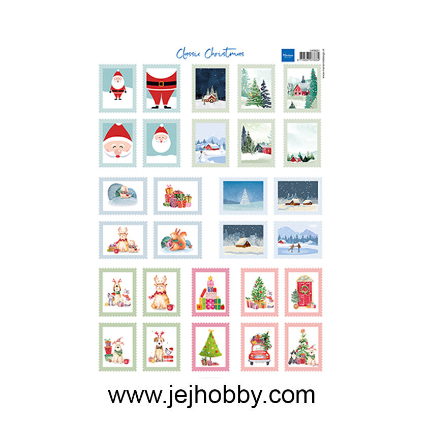 VK9631 Stamps Classic Christmas, Knipvel, Marianne design, jej hobby