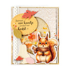 voorbeeld gemaakt met de VK9651 Die cuts Cute Animals van Marianne design.jej hobby