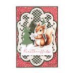 voorbeeld gemaakt met de VK9651 Die cuts Cute Animals van Marianne design.jej hobby