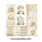 Paper pack white roses 30,5x30,5
