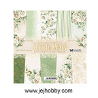 WR-14, scrap and me white roses, jej hobby