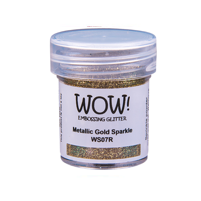 WS07R, WOW, embossing glitter, Metallic gold sparkle, jej hobby