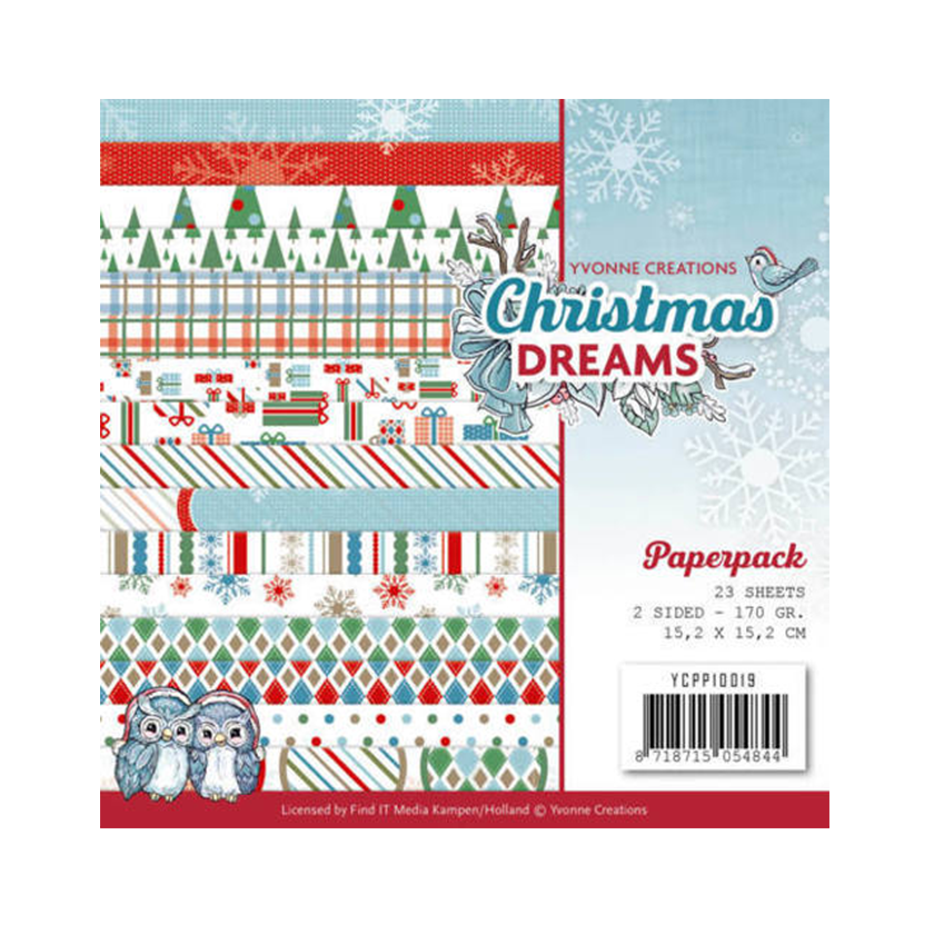 Yvonnne creations paperpack Christmas dreams