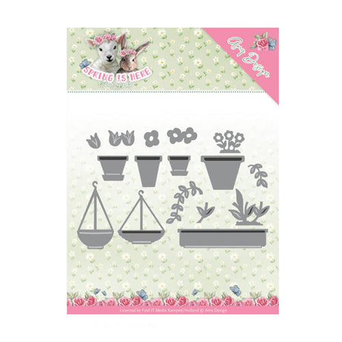 add10169 Flowerpots van amy design zijn stansmallen voor hobby