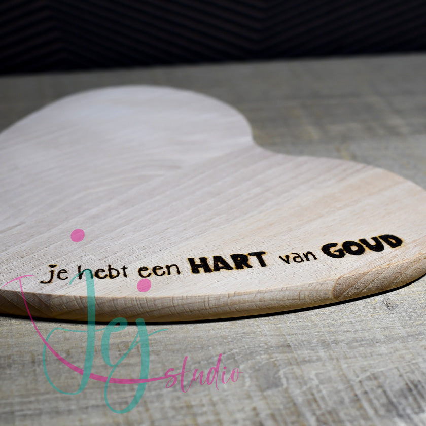 broodplakje hart je hebt een hart van goud