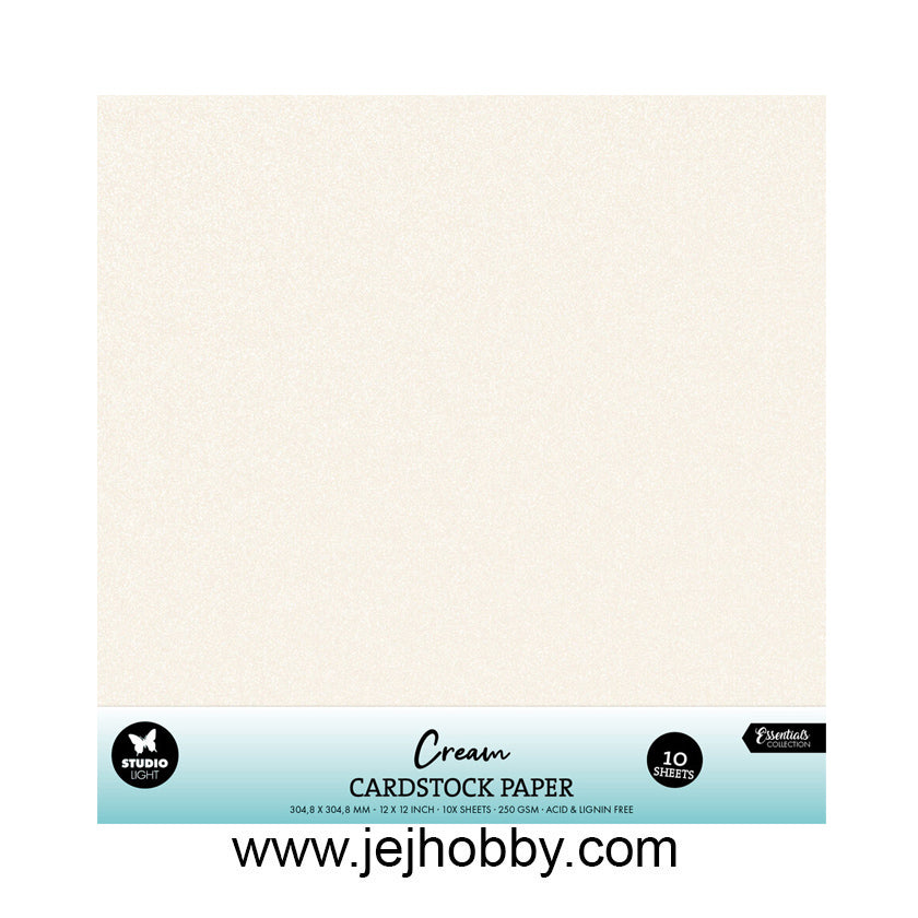cardstock-30,5x30,5, creme, Studio Light, jej hobby