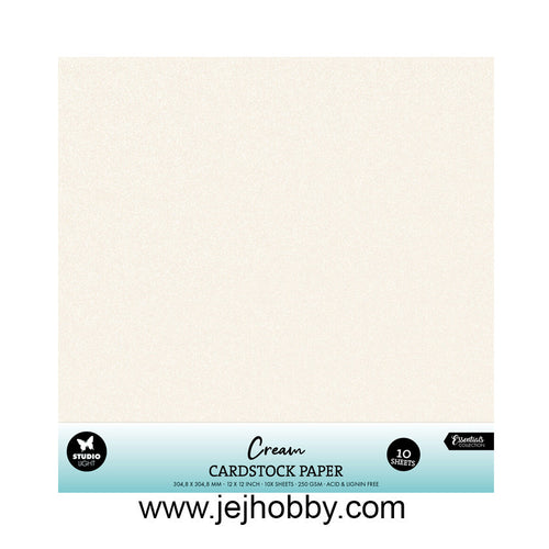 cardstock-30,5x30,5, creme, Studio Light, jej hobby