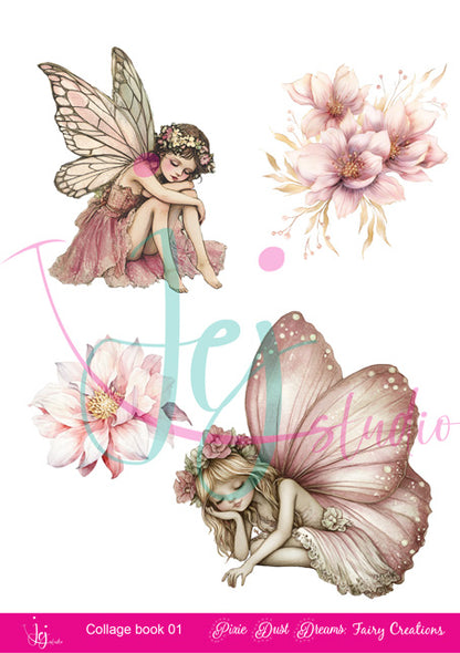 Collage boek Pixie Dust Dreams: Fairy Creations