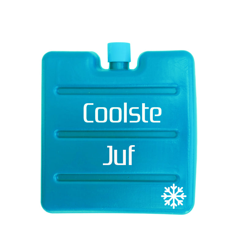 koelelement met tekst coolste juf of meester