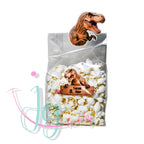 gepersonaliseerd-traktatiezakje Dinosaurus T-Rex met stoere knijper sluiting,  jej hobby