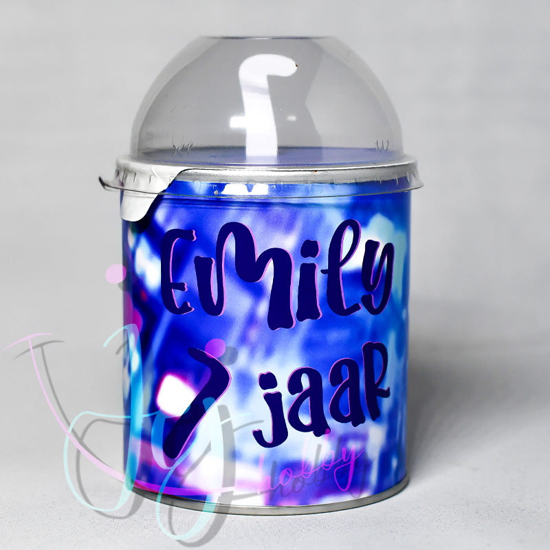 gepersonaliseerde kuromi pringles traktatie met dome achteraanzicht van jej hobby.