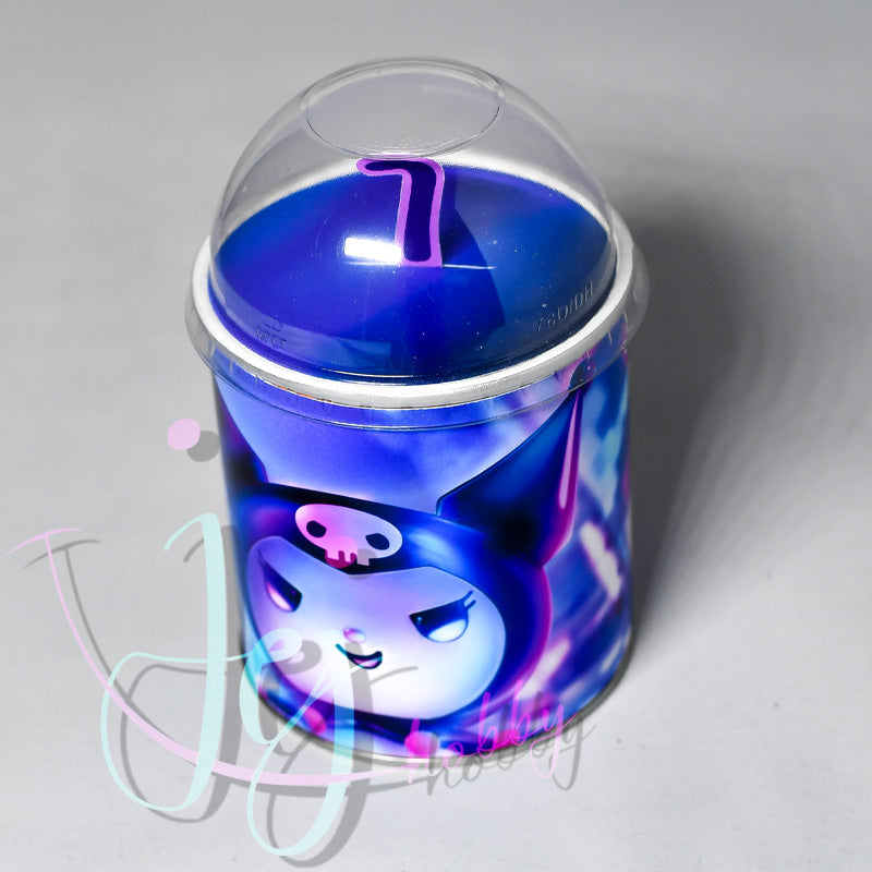 gepersonaliseerde kuromi pringles traktatie met dome bovenaanzicht van jej hobby.