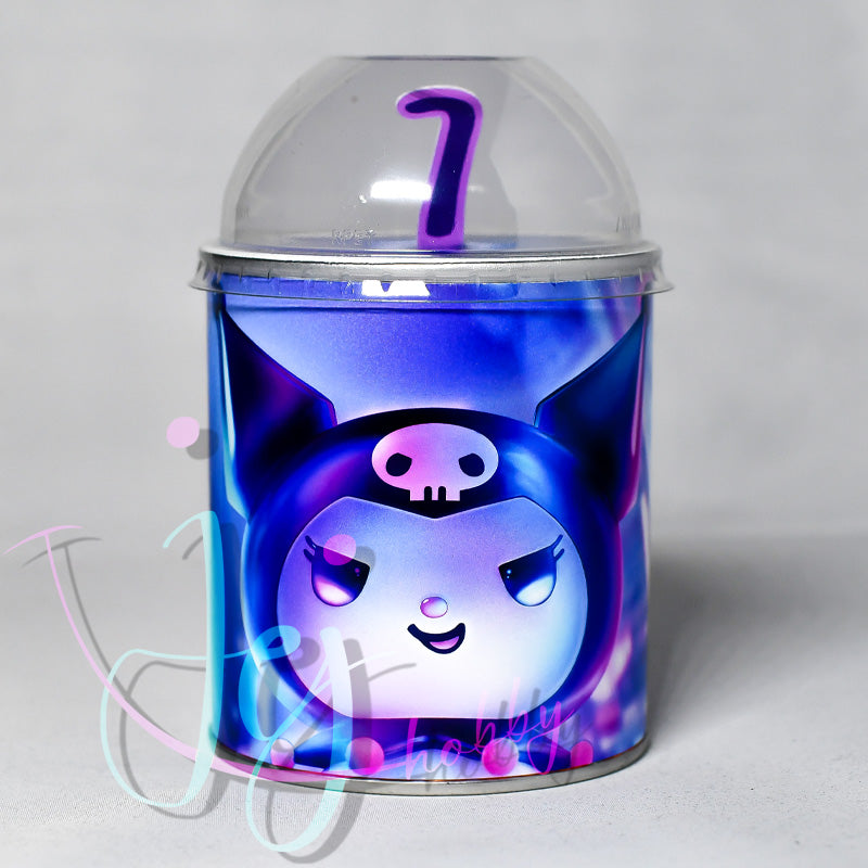 gepersonaliseerde kuromi pringles traktatie met dome vooraanzicht van jej hobby.