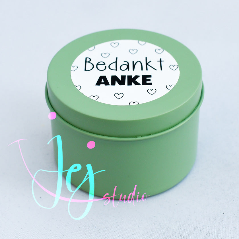 Geurkaars in blik