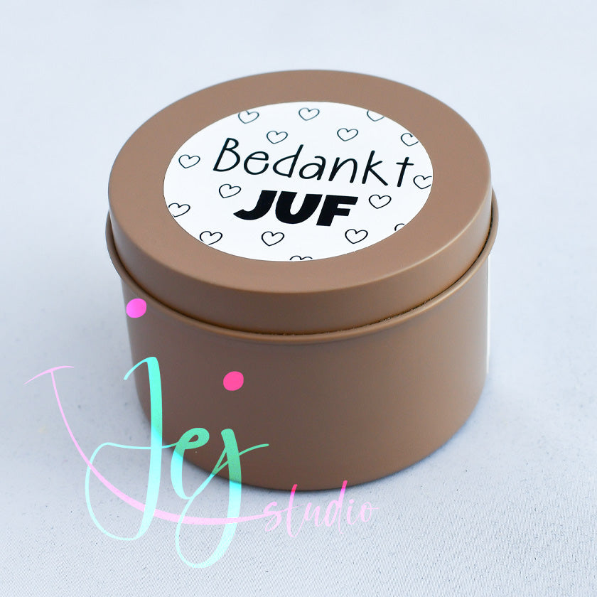 Geurkaars in blik