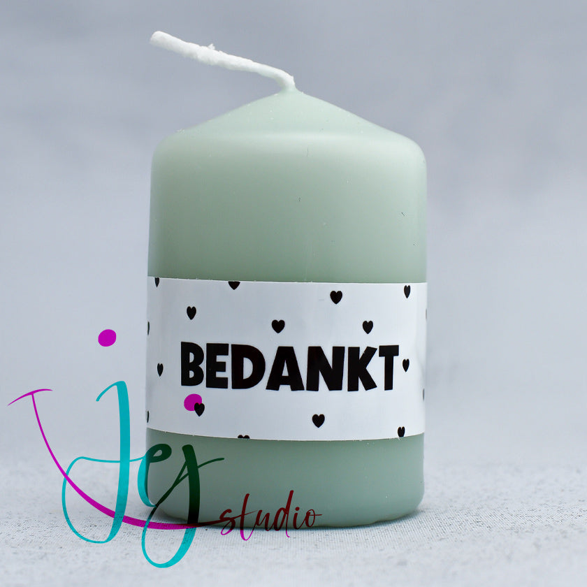 mini geur kaarsje glad