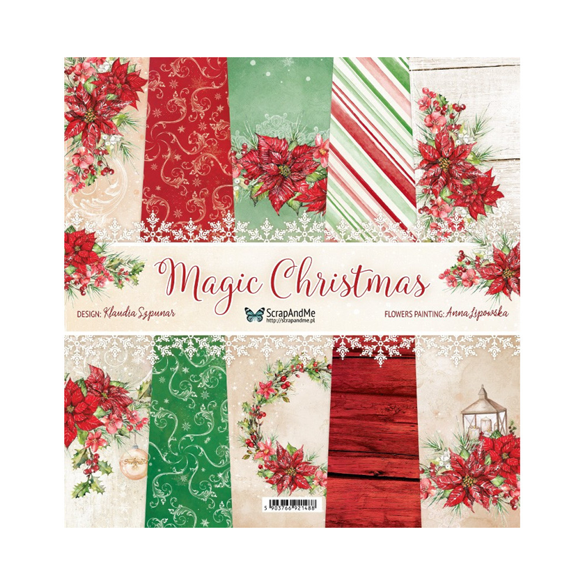 mc-13, Scrap and Me, Magic Christmas paperpad, jej hobby