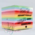 Memoblok bedankt voor het memo-rable schooljaar